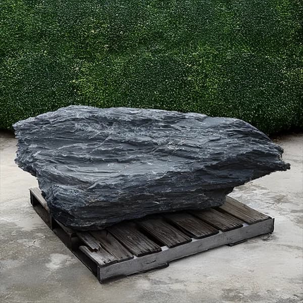Midnight Slate Boulder - alternate view