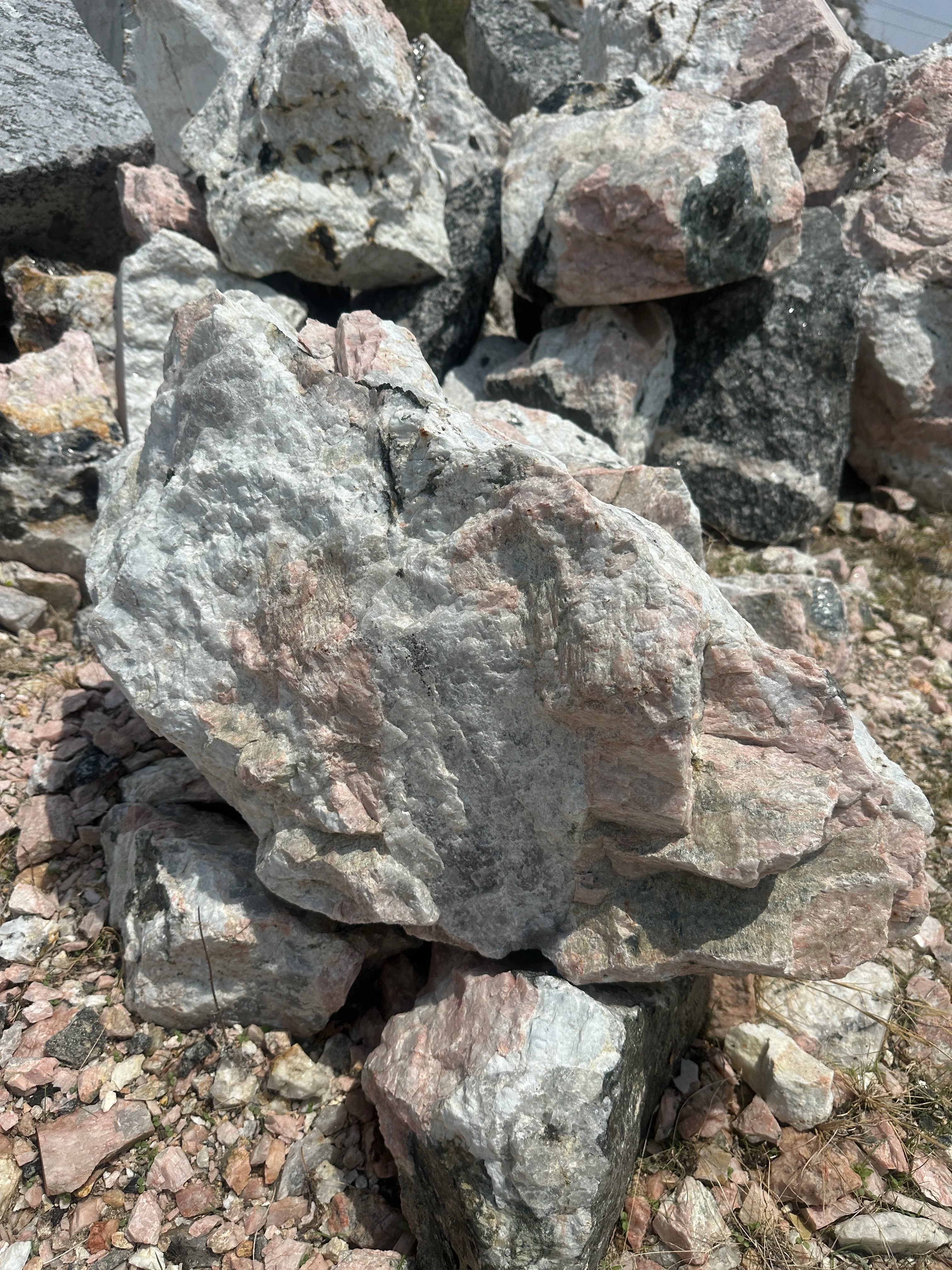 Rosy White Boulder - alternate view